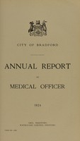 view [Report 1924] / Medical Officer of Health, Bradford City / County Borough.