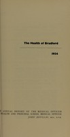 view [Report 1954] / Medical Officer of Health, Bradford City / County Borough.