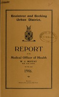 view [Report 1946] / Medical Officer of Health, Braintree & Bocking U.D.C.