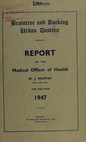 view [Report 1947] / Medical Officer of Health, Braintree & Bocking U.D.C.