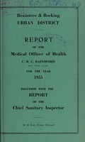 view [Report 1955] / Medical Officer of Health, Braintree & Bocking U.D.C.