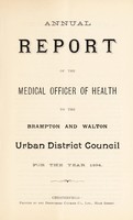 view [Report 1894] / Medical Officer of Health, Brampton & Walton Local Board U.D.C.