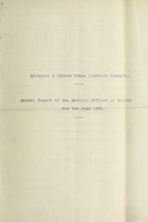 view [Report 1921] / Medical Officer of Health, Brampton & Walton Local Board U.D.C.