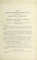 view [Report 1915] / Medical Officer of Health, Brandon & Byshottles U.D.C.