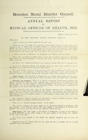 view [Report 1913] / Medical Officer of Health, Brandon R.D.C.