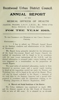 view [Report 1913] / Medical Officer of Health, Brentwood U.D.C.