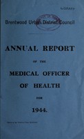 view [Report 1944] / Medical Officer of Health, Brentwood U.D.C.