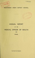 view [Report 1945] / Medical Officer of Health, Brentwood U.D.C.