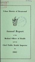 view [Report 1961] / Medical Officer of Health, Brentwood U.D.C.