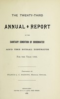 view [Report 1895] / Medical Officer of Health, Bridgwater Borough and R.D.C.'s.