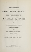 view [Report 1910] / Medical Officer of Health, Bridgwater R.D.C.