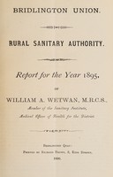 view [Report 1895] / Medical Officer of Health, Bridlington (Union) R.D.C.