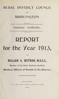 view [Report 1913] / Medical Officer of Health, Bridlington (Union) R.D.C.