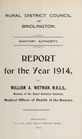 view [Report 1914] / Medical Officer of Health, Bridlington (Union) R.D.C.