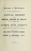 view [Report 1913] / Medical Officer of Health, Bridlington U.D.C. Borough.