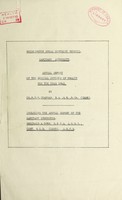 view [Report 1942] / Medical Officer of Health, Bridlington U.D.C. Borough.