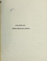 view [Report 1966] / Port Medical Officer of Health, Bridport Riparian Local Authority.