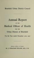 view [Report 1937] / Medical Officer of Health, Brierfield U.D.C.