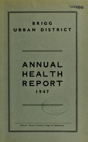 view [Report 1947] / Medical Officer of Health, Brigg U.D.C.