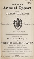 view [Report 1899] / Medical Officer of Health, Brighouse Borough.