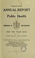 view [Report 1918] / Medical Officer of Health, Brighouse Borough.