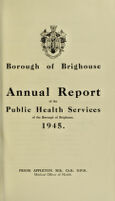 view [Report 1945] / Medical Officer of Health, Brighouse Borough.