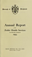 view [Report 1953] / Medical Officer of Health, Brighouse Borough.