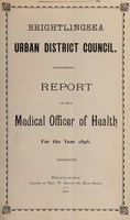 view [Report 1898] / Medical Officer of Health, Brightlingsea U.D.C.