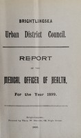 view [Report 1899] / Medical Officer of Health, Brightlingsea U.D.C.