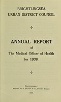 view [Report 1938] / Medical Officer of Health, Brightlingsea U.D.C.
