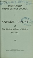 view [Report 1945] / Medical Officer of Health, Brightlingsea U.D.C.