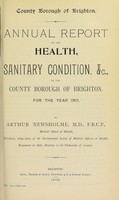 view [Report 1901] / Medical Officer of Health, Brighton County Borough.