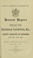 view [Report 1906] / Medical Officer of Health, Brighton County Borough.