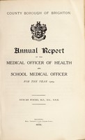 view [Report 1909] / Medical Officer of Health, Brighton County Borough.