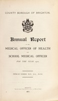 view [Report 1910] / Medical Officer of Health, Brighton County Borough.