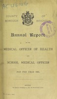 view [Report 1920] / Medical Officer of Health, Brighton County Borough.