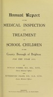 view [Report 1922] / Medical Officer of Health, Brighton County Borough.