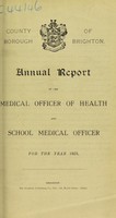 view [Report 1923] / Medical Officer of Health, Brighton County Borough.