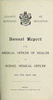 view [Report 1929] / Medical Officer of Health, Brighton County Borough.