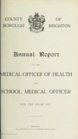 view [Report 1931] / Medical Officer of Health, Brighton County Borough.