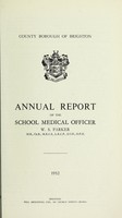 view [Report 1952] / Medical Officer of Health, Brighton County Borough.