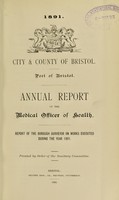 view [Report 1891] / Medical Officer of Health, Bristol.