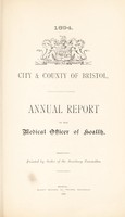 view [Report 1894] / Medical Officer of Health, Bristol.