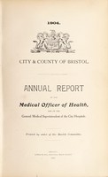 view [Report 1904] / Medical Officer of Health, Bristol.