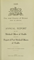 view [Report 1925] / Medical Officer of Health, Bristol.