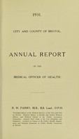 view [Report 1931] / Medical Officer of Health, Bristol.