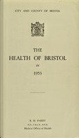 view [Report 1953] / Medical Officer of Health, Bristol.