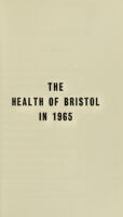 view [Report 1965] / Medical Officer of Health, Bristol.