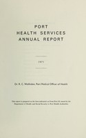 view [Report 1971] / Port Medical Officer of Health, Bristol Port Health Authority.