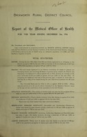 view [Report 1914] / Medical Officer of Health, Brixworth R.D.C.